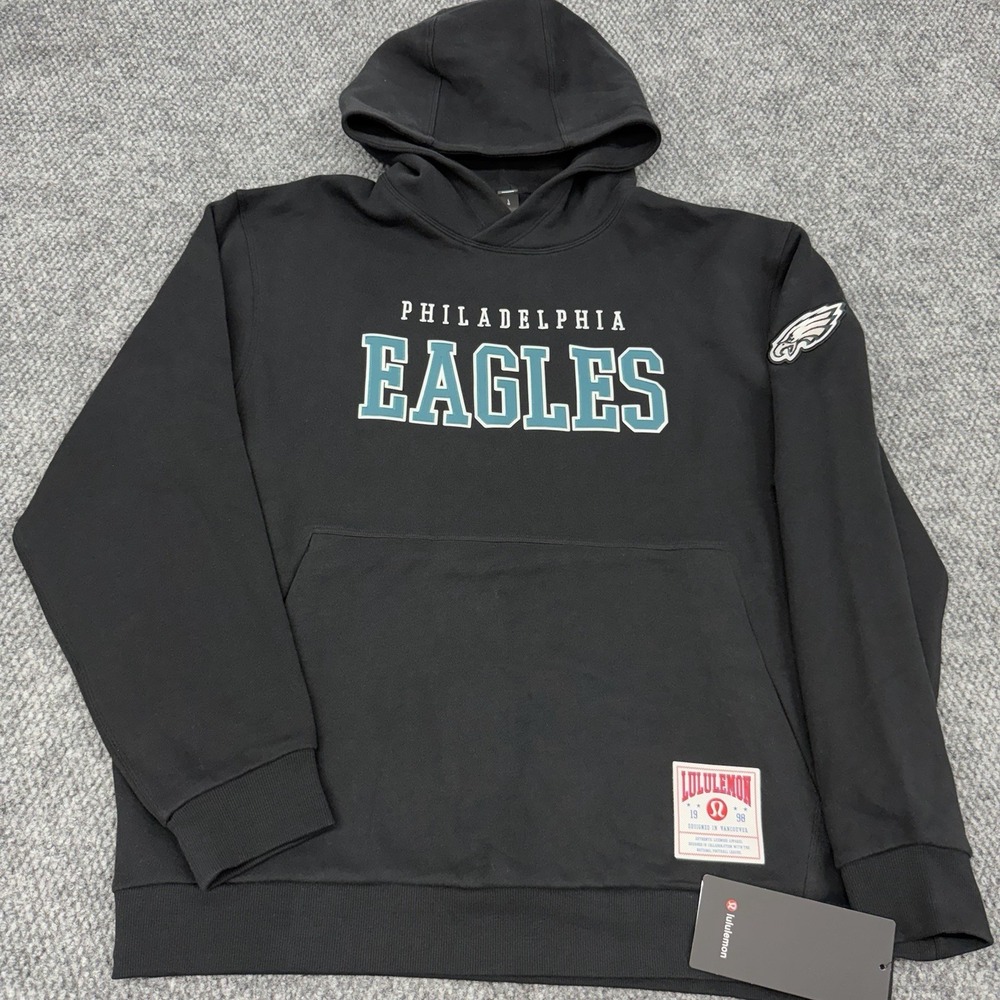 Lululemon x Philadelphia Eagles Men's Large Steady State Pullover Hoodie - New - Picture 3 of 14